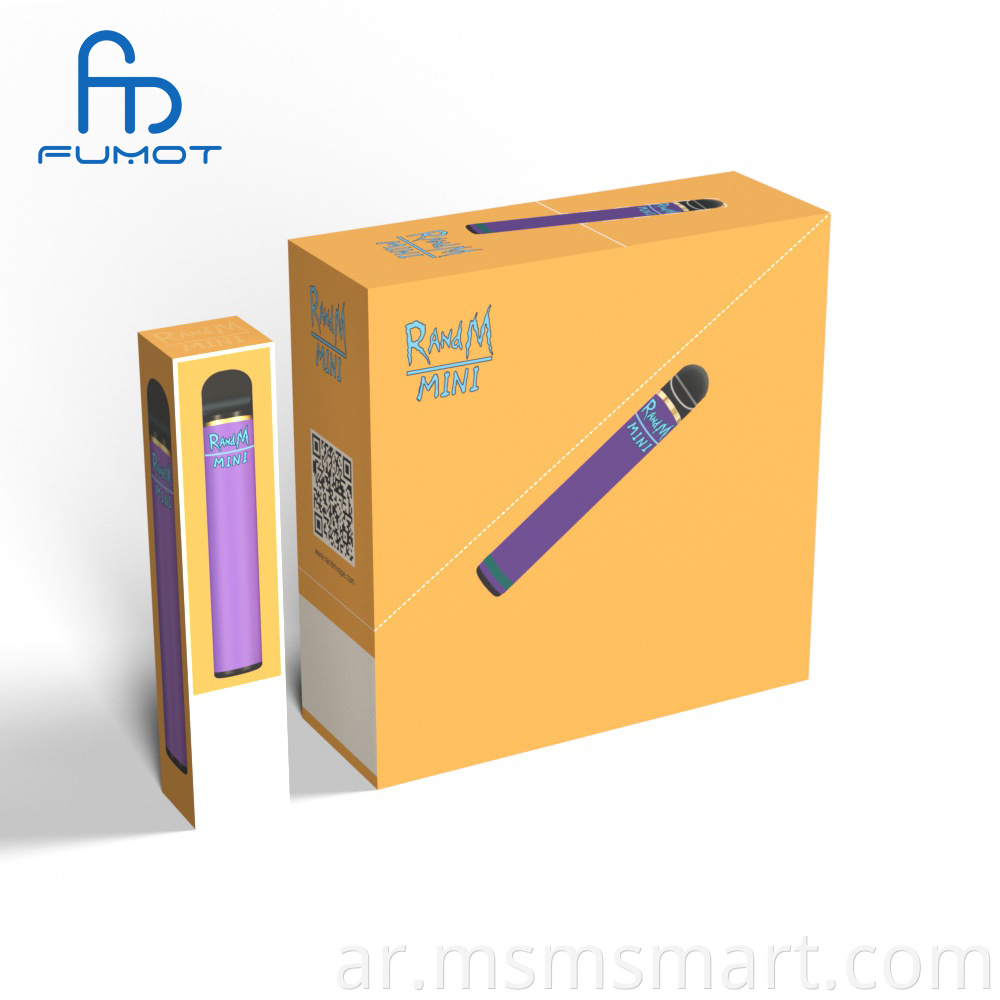 مصنع Fumot الأصلي RANDM Mini 10 color box يبيع مباشرة عام 2021